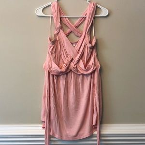 Motherhood Maternity Woven Cross Cross Tank